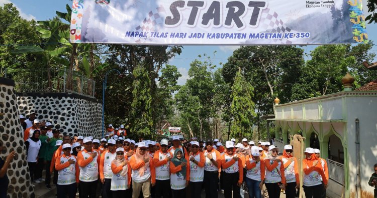 Dandim Magetan Bersama Forkopimda Ikuti Tradisi Napak Tilas Peringati Hari Jadi ke - 350 Kabupaten Magetan
