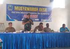 Hadiri Musdes, Danramil 0804/07 Karangrejo Dukung Tranparansi Anggaran Desa