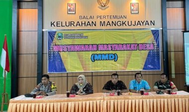 Babinsa Koramil 0804/01 Magetan Hadiri Kegiatan Musyawarah Masyarakat Desa (MMD) Di Kelurahan Mangkujayan   