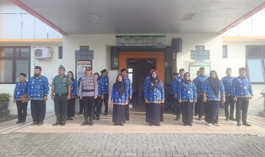 Bati Tuud Koramil 0804/02 Plaosan Hadiri Upacara HUT Korpri ke 54