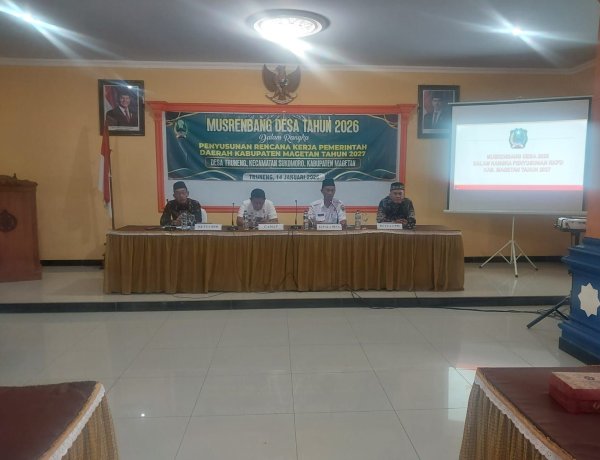 Babinsa Desa Truneng Koramil 0804/09 Sukomoro Hadiri MUSRENBANGDES RKPD Tahun 2027