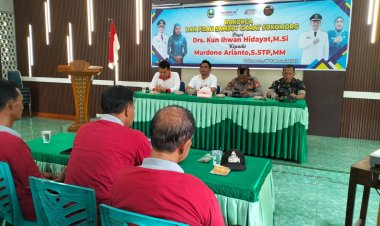 Danramil 0804/09 Sukomoro Hadiri RAKORCA Dan Pisah Sambut Camat Sukomoro   